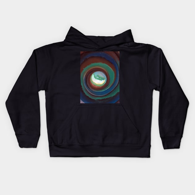 High Resolution Pond in the Woods by Georgia O'Keeffe Kids Hoodie by tiokvadrat